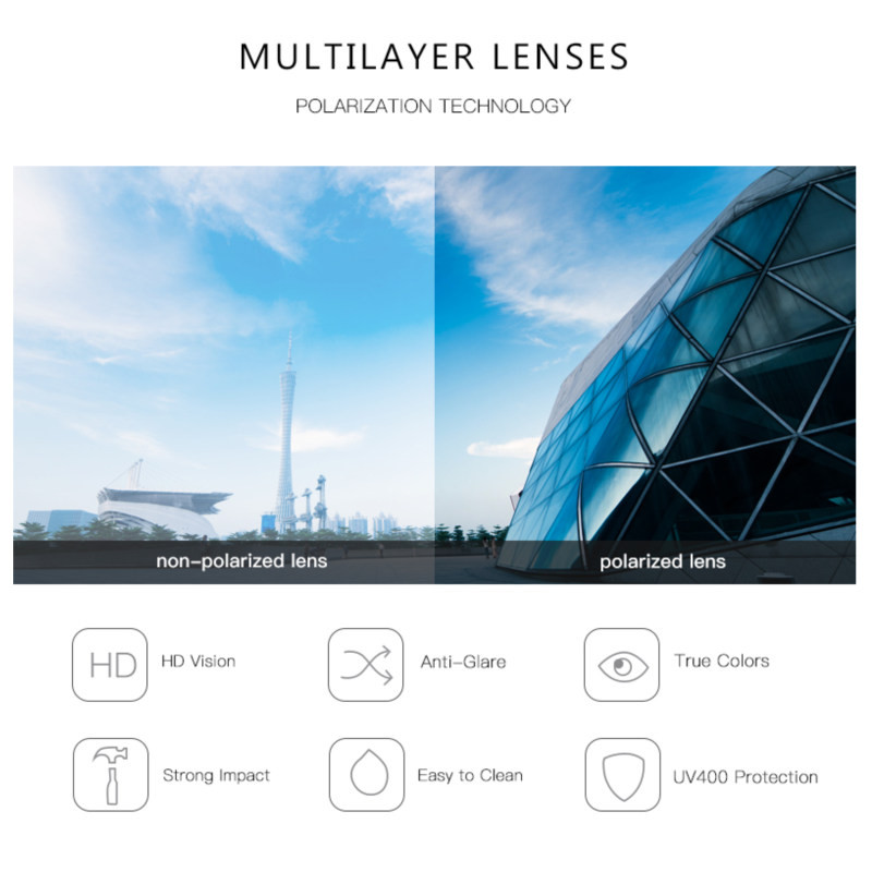 عینک آفتابی مستطیلی مورل مدل 78028C2POLARIZED