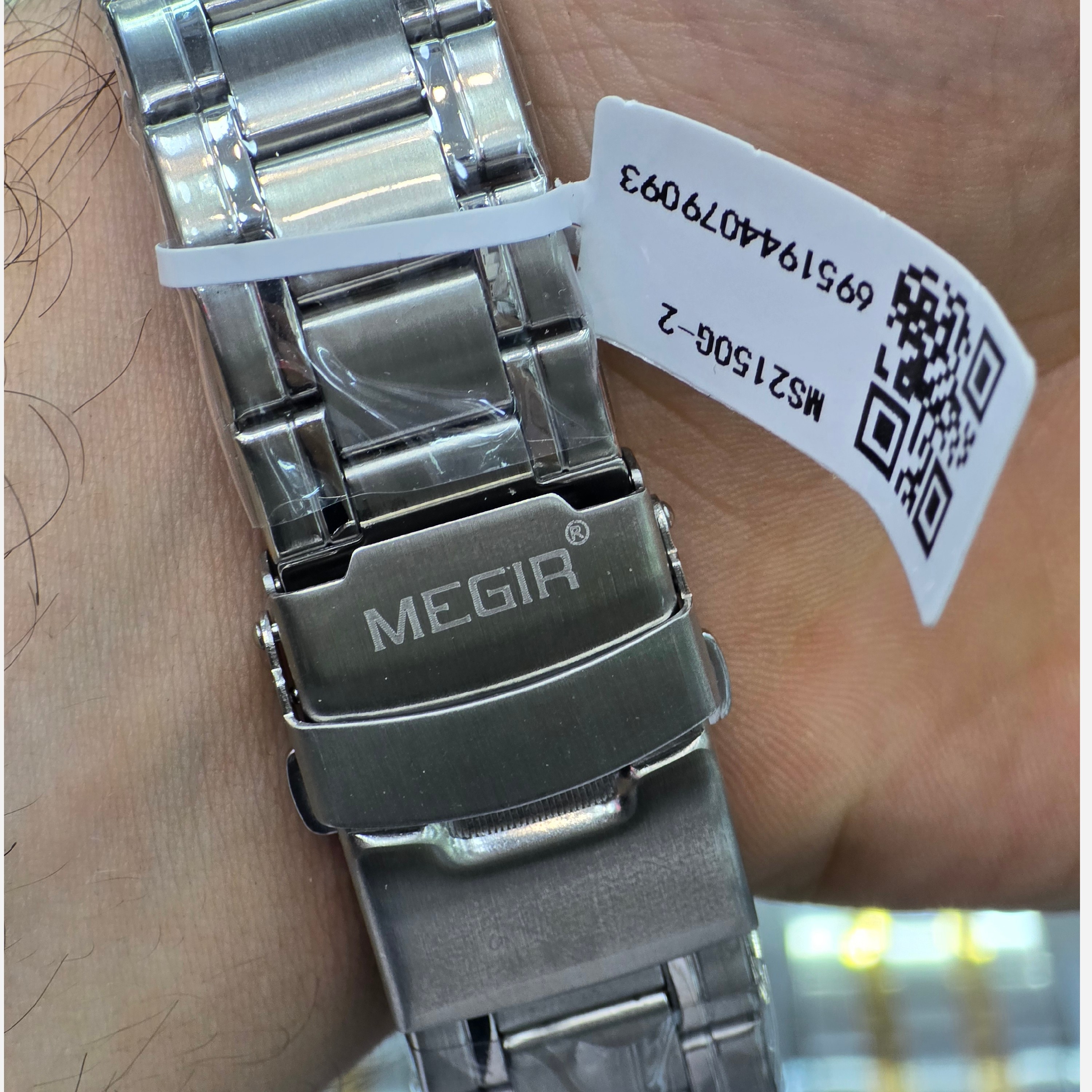 ساعت مچی مردانه مگیر MEGIR کرنوگراف سیلور