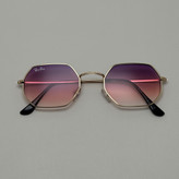 عینک شب ریبن Ray-ban صورتب هایلایت فریم طلایی کد RB 3556