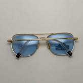 عینک آفتابی خلبانی رندولف شیشه سنگ آبی آسمانی طلایی فول پک RANDOLPH AVIATOR RE 58 24K GOLD