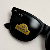 عینک آفتابی ریبن ویفرر شیشه سنگ مشکی به همراه پک کامل ریبن Rayban WAYFARER RB 2140 سایز 54