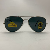 عینک آفتابی ریبن خلبانی rayban مشکی نقره ای با پک کامل ریبن