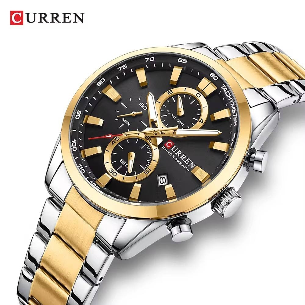 ساعت مردانه کارن اورجینال Curren مدل 8445 کرنوگراف ضد اب