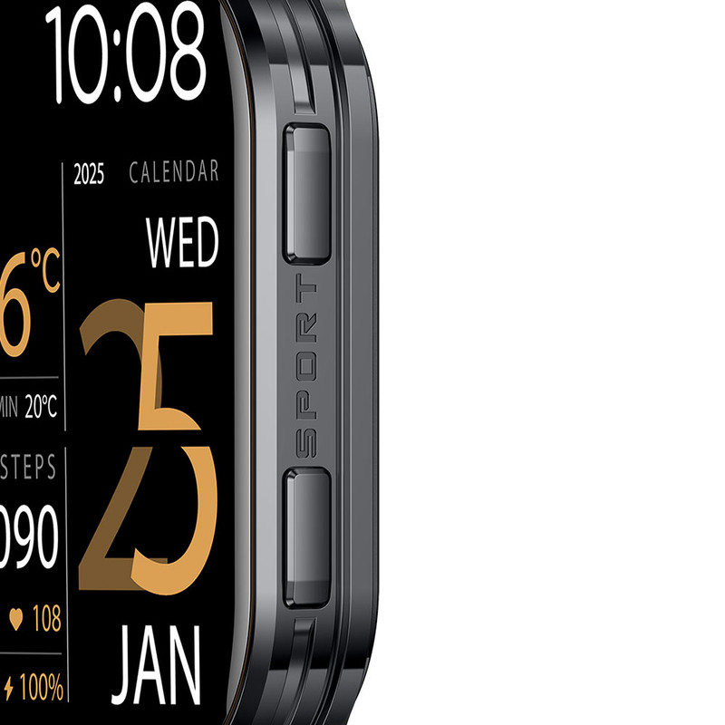 ساعت هوشمند 53 میلیمتری گلوریمی مدل Alpha با بند سیلیکونی