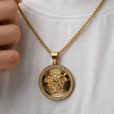 گردنبند های اسپرت طرح ورساچه Versace نگین کاری شده رنگ ثابت کد zsm (پس کرایه)