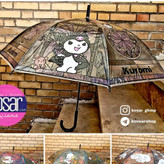 چتر مشمایی شفاف در 4 مدل کرومی ملودی سینامورول کد ks (پس کرایه)
