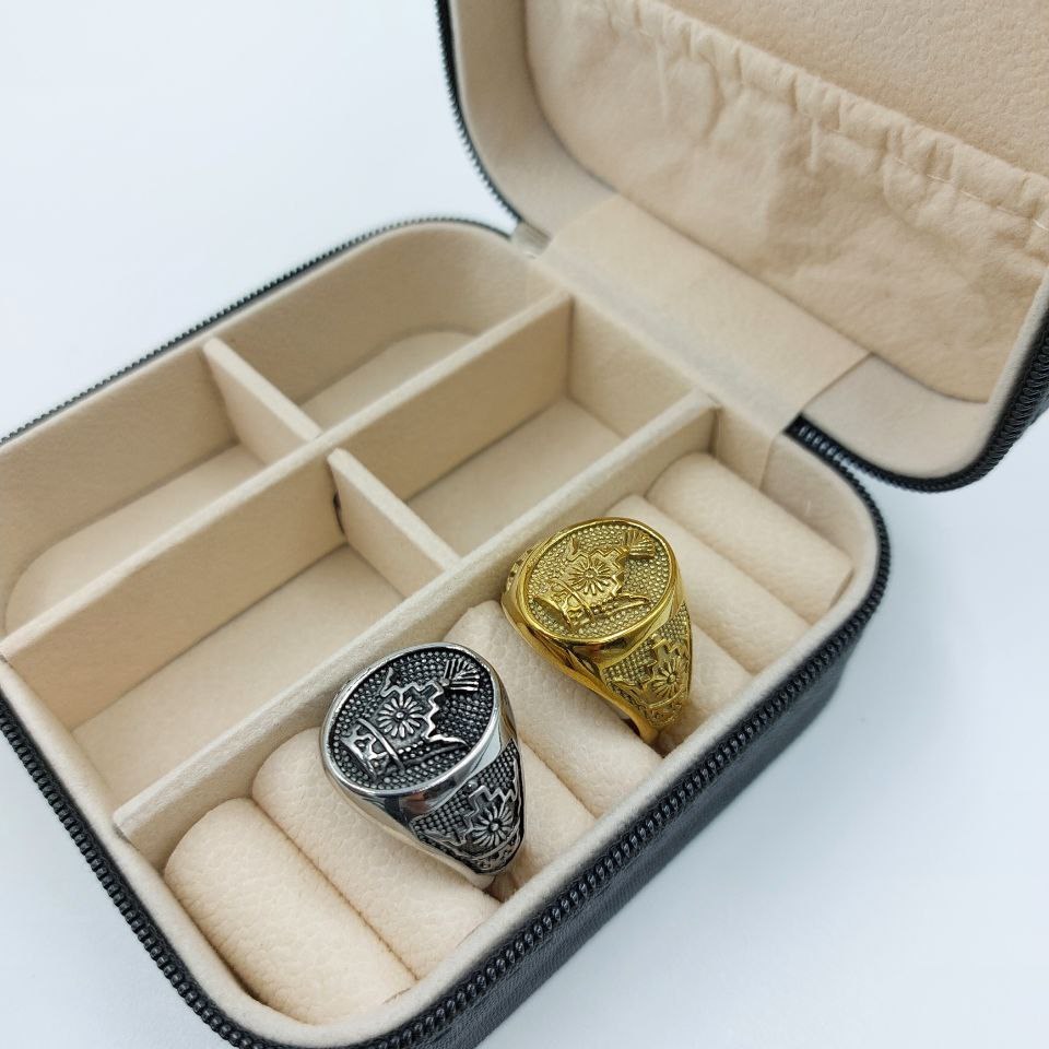 انگشتر استیل مردانه طرح رولکس Rolex تنوع طرح رنگ کاملا ثابت کد mp (پس کرایه)