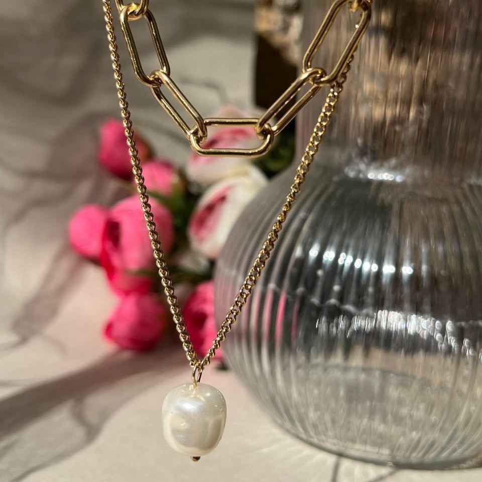گردنبند و آویز استیل زنانه در تنوع طرح رنگ کاملا ثابت کد el (پس کرایه)