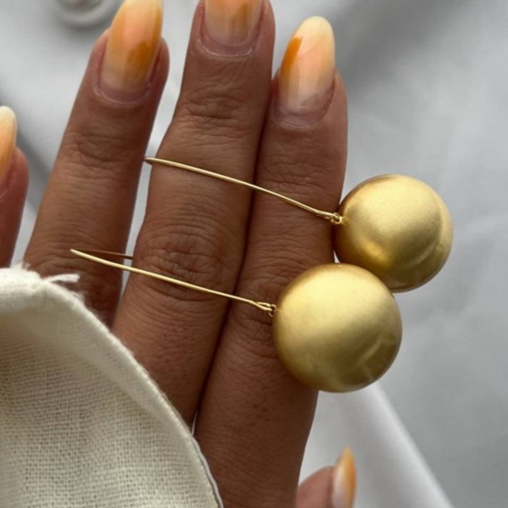 گوشواره آبکاری نقره طرح های مینیمال رنگ ثابت کد tj (پس کرایه)