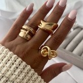 انگشتر آبکاری نقره زنانه مینیمال در طرح های متفاوت رنگ ثابت کد tj (پس کرایه)