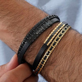 دستبند چرمی قفل استیل مگنتی کارتیر Cartier در تنوع طرح کیفیت چرم عالی رنگ ثابت کد mp