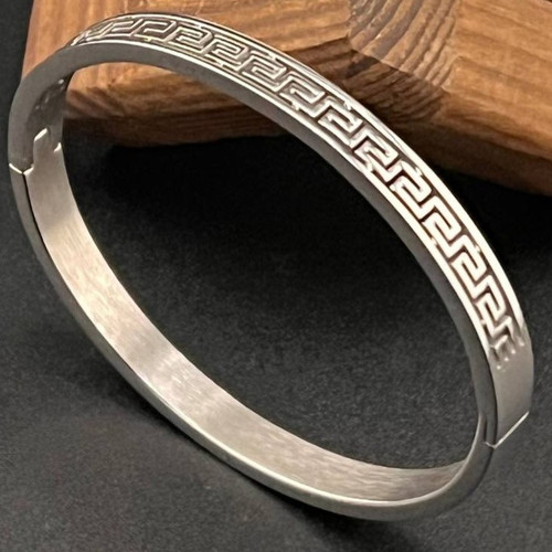 دستبند بنگل استیل مردانه طرح ورساچ VERSACE تنوع مدل رنگ ثابت کد ki