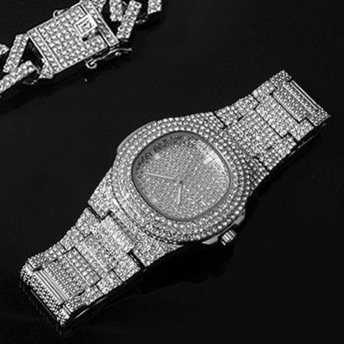 ساعت مچی فول نگین و تمام نگین کاری در تنوع رنگ و مدل نگین مخراج کاری و رنگ ثابت کد ki