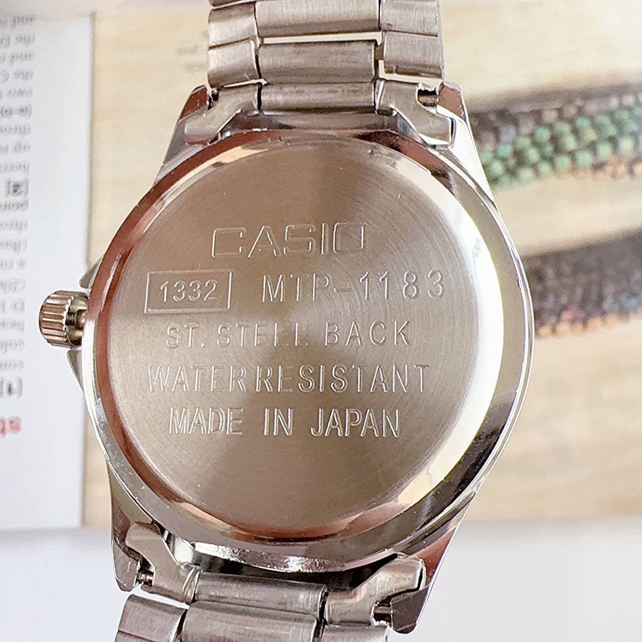 ساعت مردانه یا زنانه تک مارک CASIO تاریخدار موتور ژاپن ضد آب