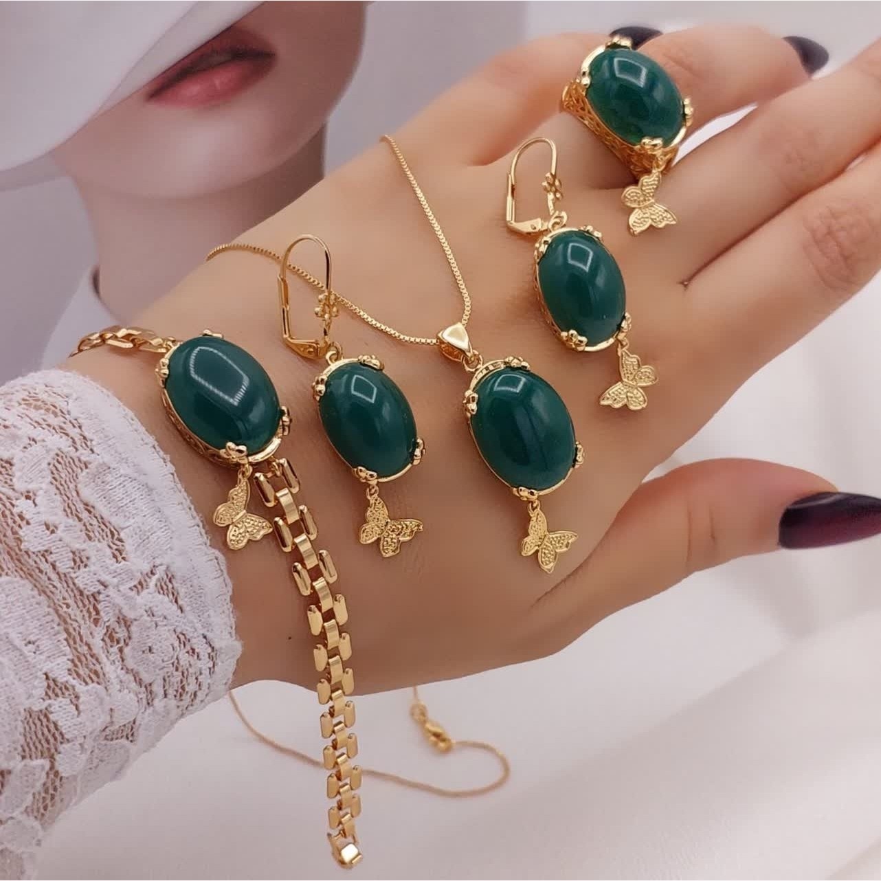 سرویس زنانه در 5 رنگ سنگ