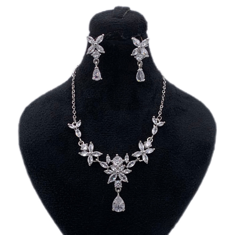 نیم ست زنانه مدل جواهری KY175