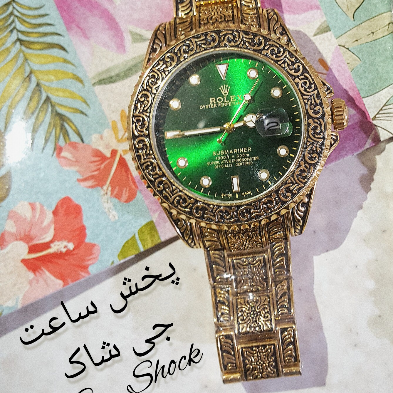 ساعت رولکس ساب مارین، تقویم دار ،قفل اصلی رولکس،،