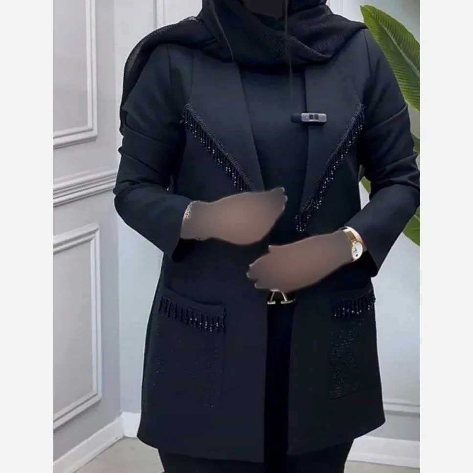 کت زنانه مازراتی سایز 38 تا 46 قد 75 سانتیمتر