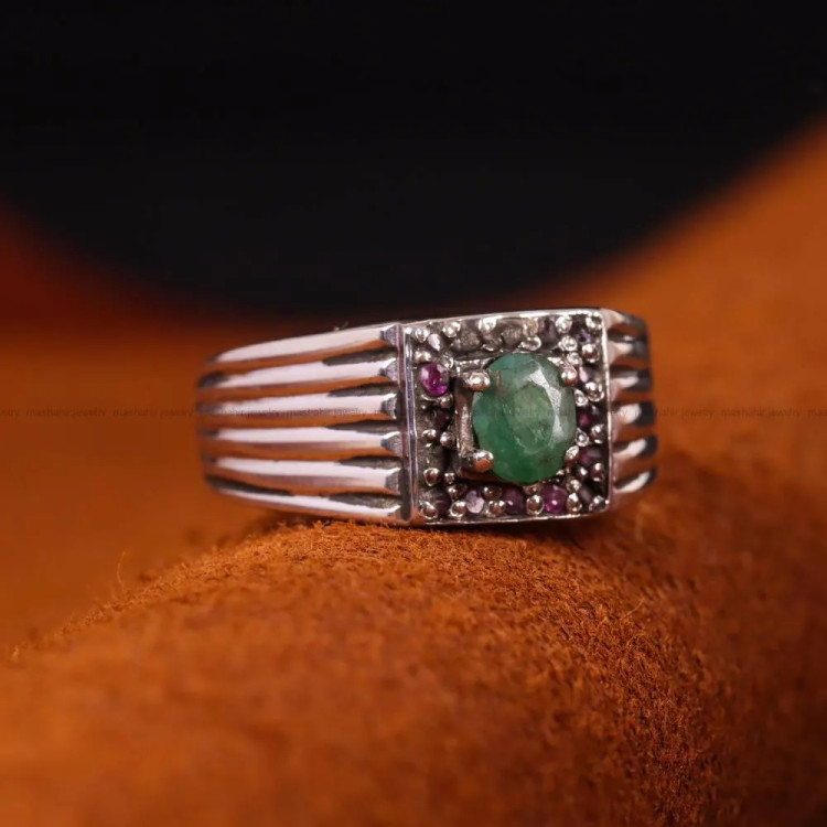 انگشتر بریل مردانه کد 4760