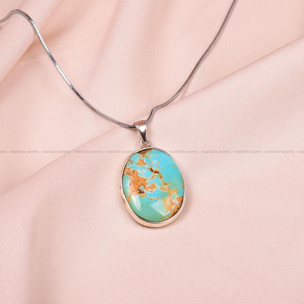 گردنبند فیروزه کد 8005