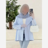 کت زنانه یقه انگلیسی لینن فری سایز مناسب تا سایز 48