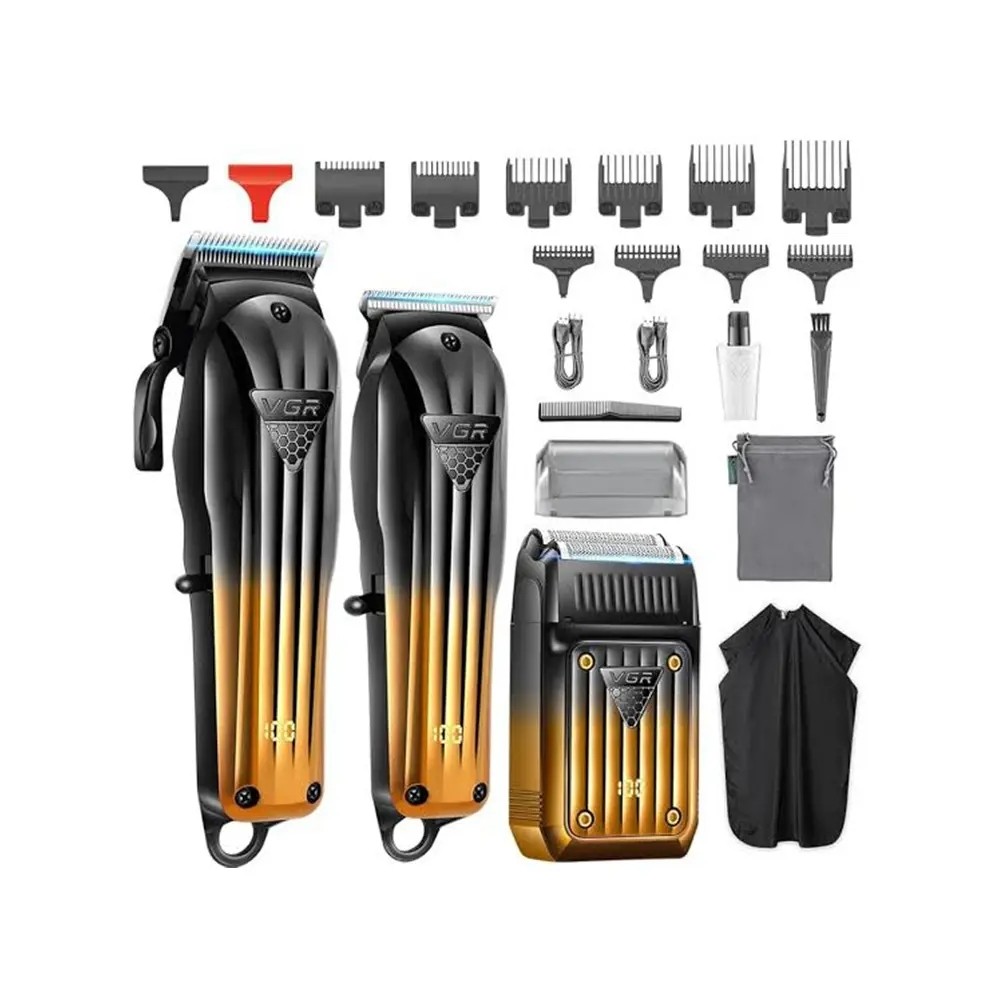 ست ماشین اصلاح وی جی آر V-644 ( شیور و خط زن و حجم زن ) ریش تراش موی سر و صورت ورژن جدید 644 ( گناوه مارکت )