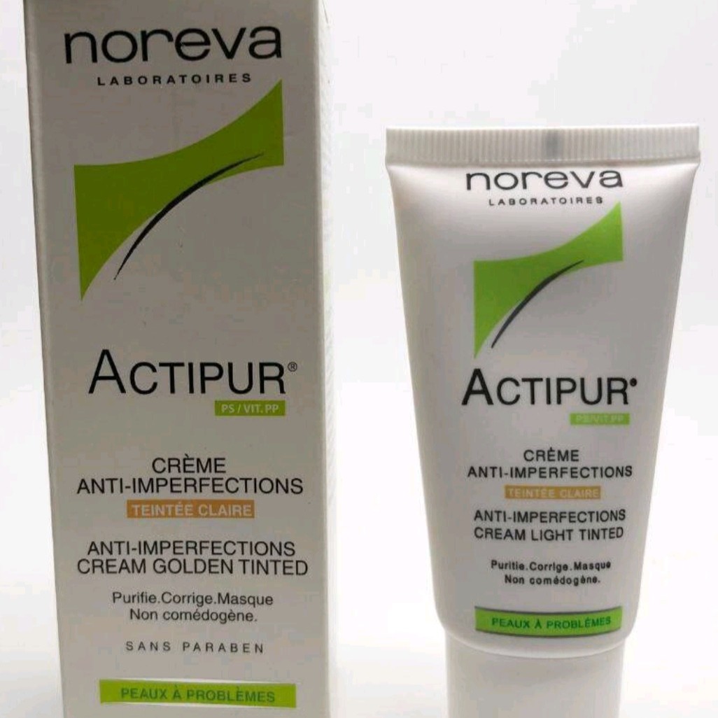 کرم پودر اکتی پور نوروا اصل بژ متوسط actipur noreva کرمپودر اکتیپور حاوی ضدآفتاب Actipur آکتی پور کرم آرایشی سبک ضدآب