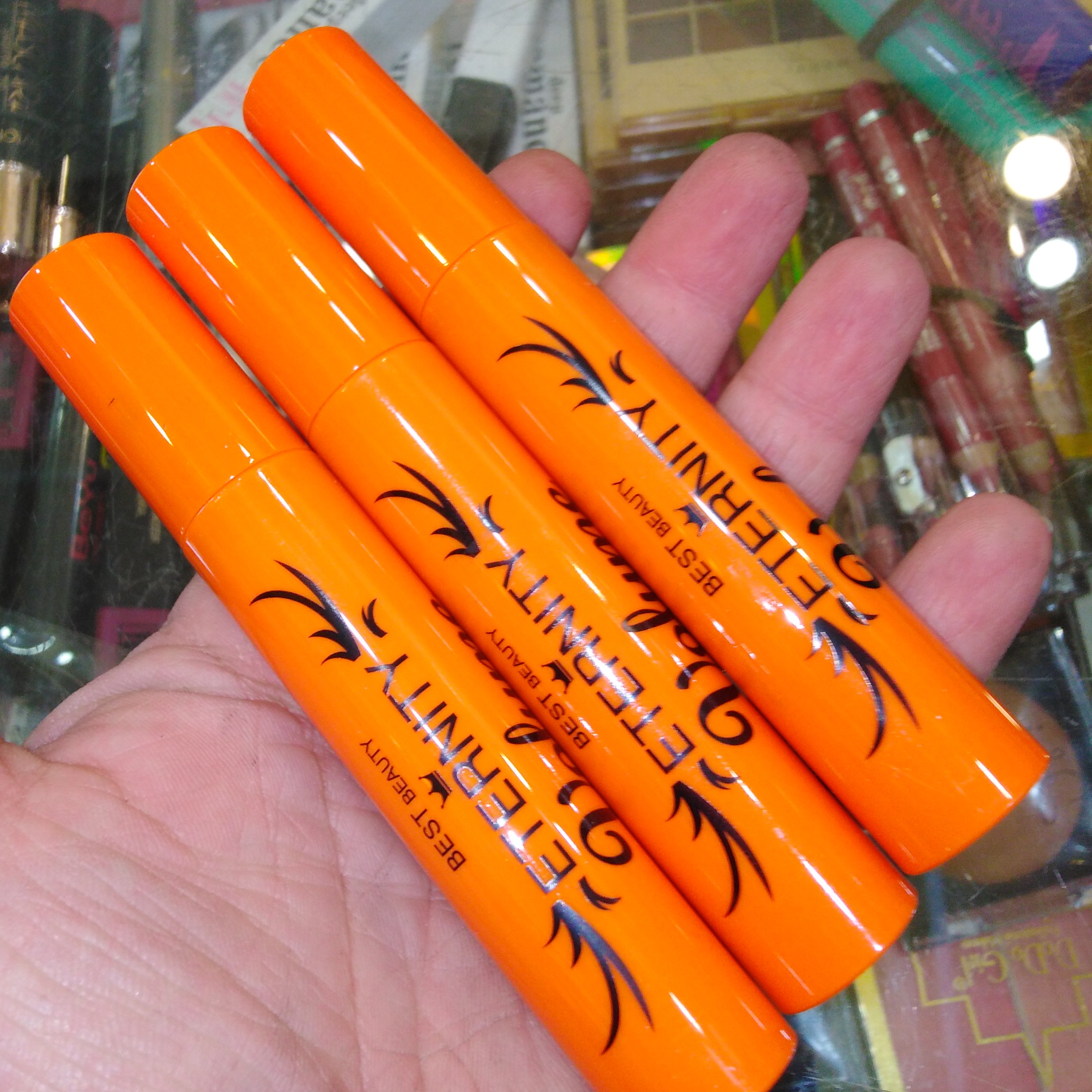 ریمل حجم دهنده رویال اترنیتی نارنجی false lash اصلی eternity گیاهی ضدآب عالی