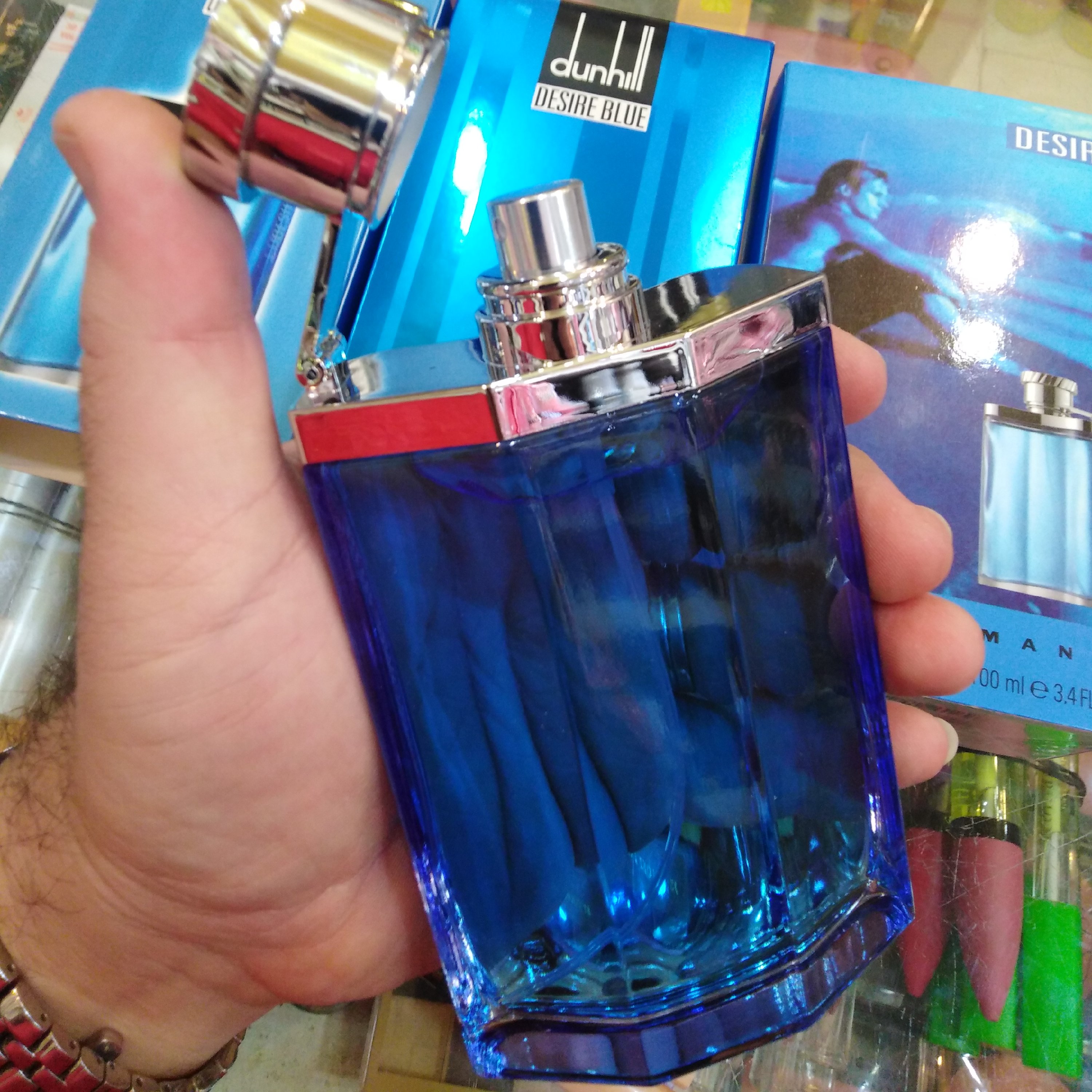 ادکلن دانهیل آبی دیزایر بلو 100 میل عطر Dunhill Desire Blie اماراتی DUNHILL rio اودکلن دانهیل دیزایربلو دانهیل آبی