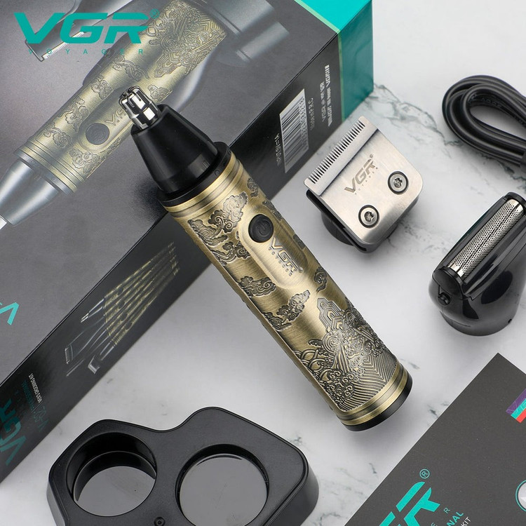 ماشین اصلاح مردانه vgr 921 (خط زن،شیور،موزن گوش و بینی،اصلاح ابرو)