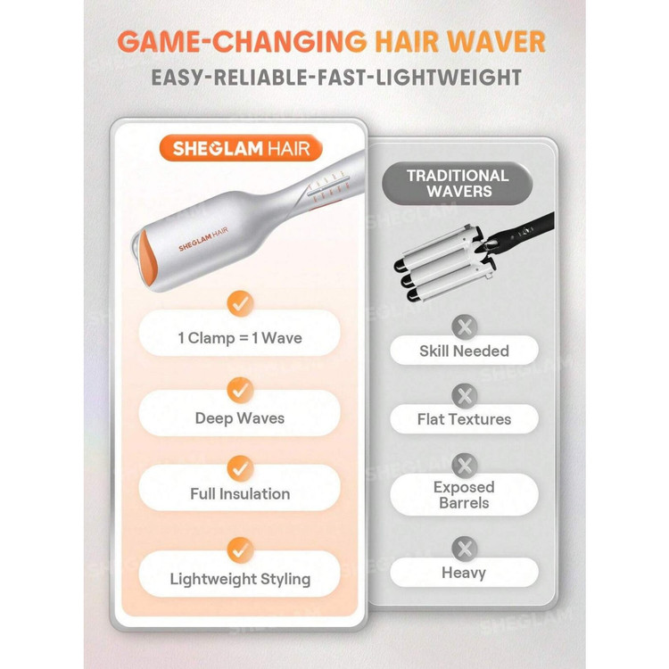 فر ساحلی شیگلم مدل Beach Babe Hair Waver