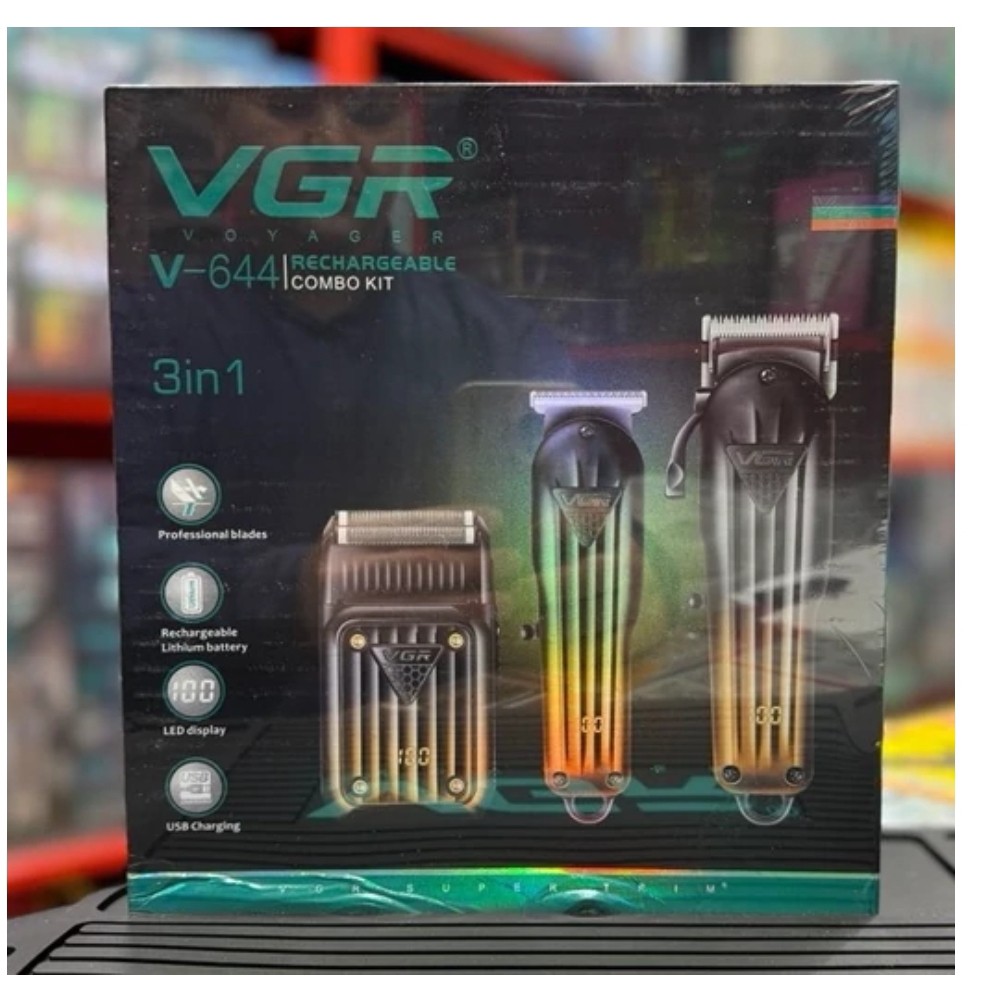 ست ماشین اصلاح حجم زن و خط زن و شیور وی جی آر مدل VGR V-644
