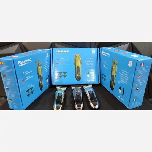 خطزن و ریش تراش پاناسونیک مدل 6188 کاملا حرفه ای وسالنی اصلاح در حد 01 میلیمتر نزدیک به تیغ کاریه صورت شارژی و برقی