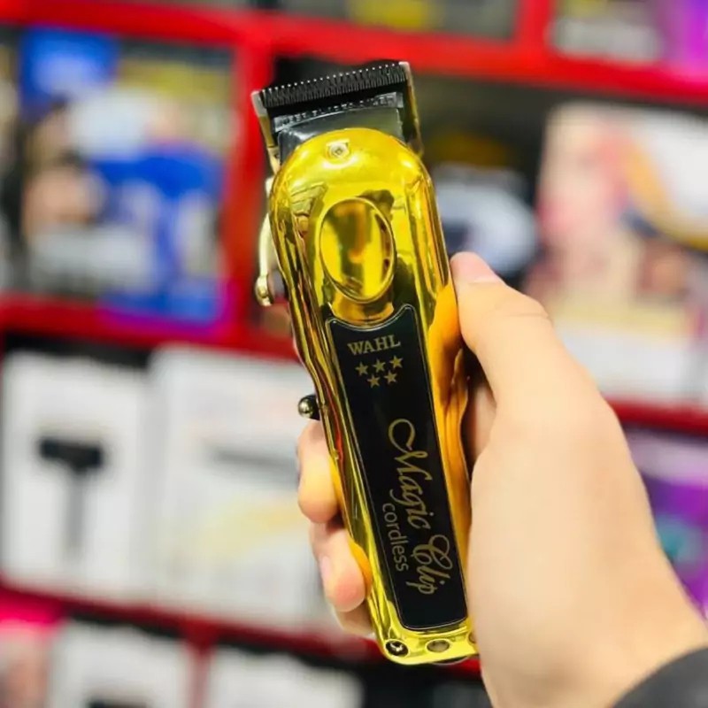 تخفیف ویژه ماشین اصلاح وال مجیک کلیپ گلد بی سیم اصل WAHL MAGIC CLIP CORDLLESS GOLD