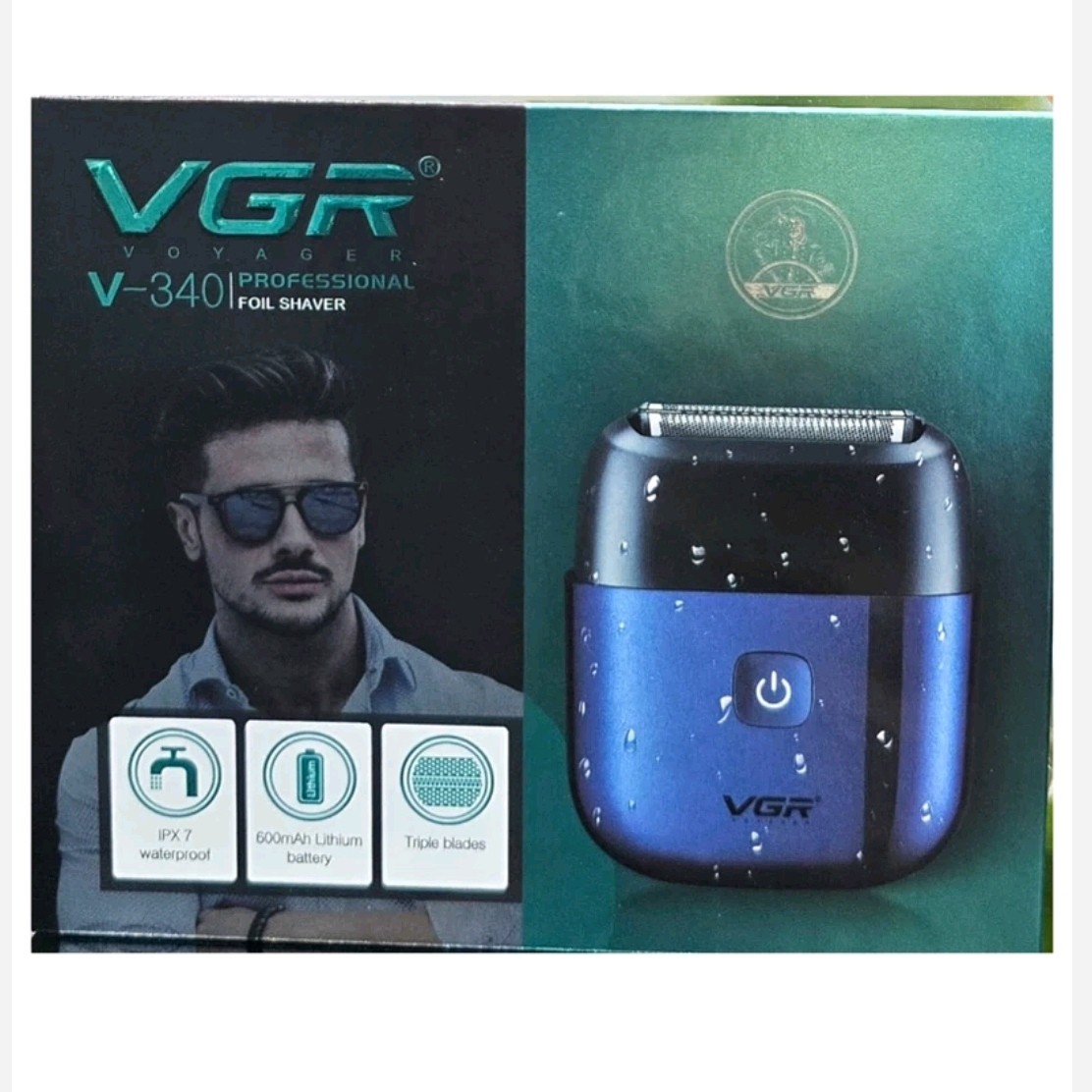 شیور حرفه ای ضدآب وی جی آر مدل VGR V-340 ریش تراش ماشین اصلاح صفر زن خط زن