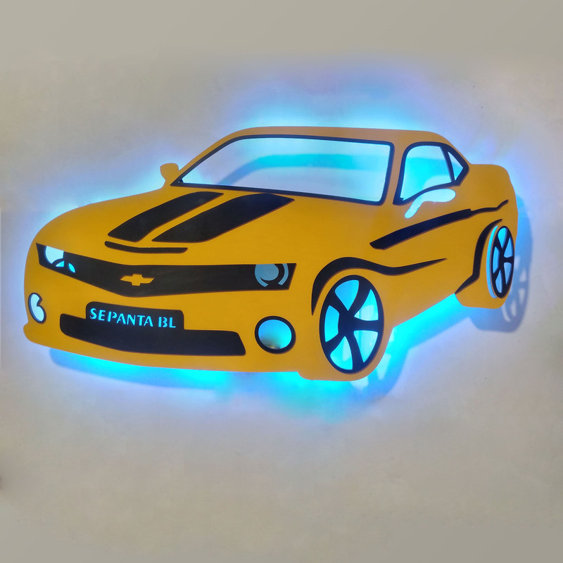 چراغ دیواری مدل شورولت کامارو