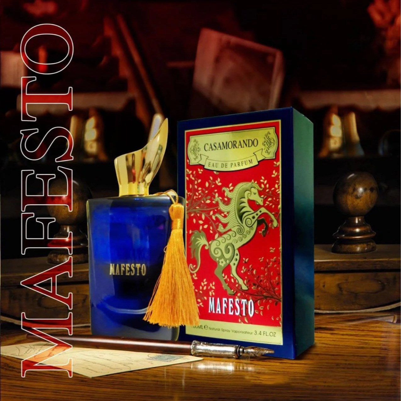 عطر مردانه فراگرانس ورد کازاموراندو مافستو Fragrance World Casamorando Mafesto