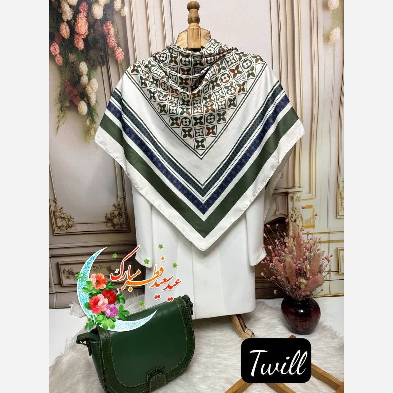 روسری ابریشمی مجلسی. ورق بزنید
