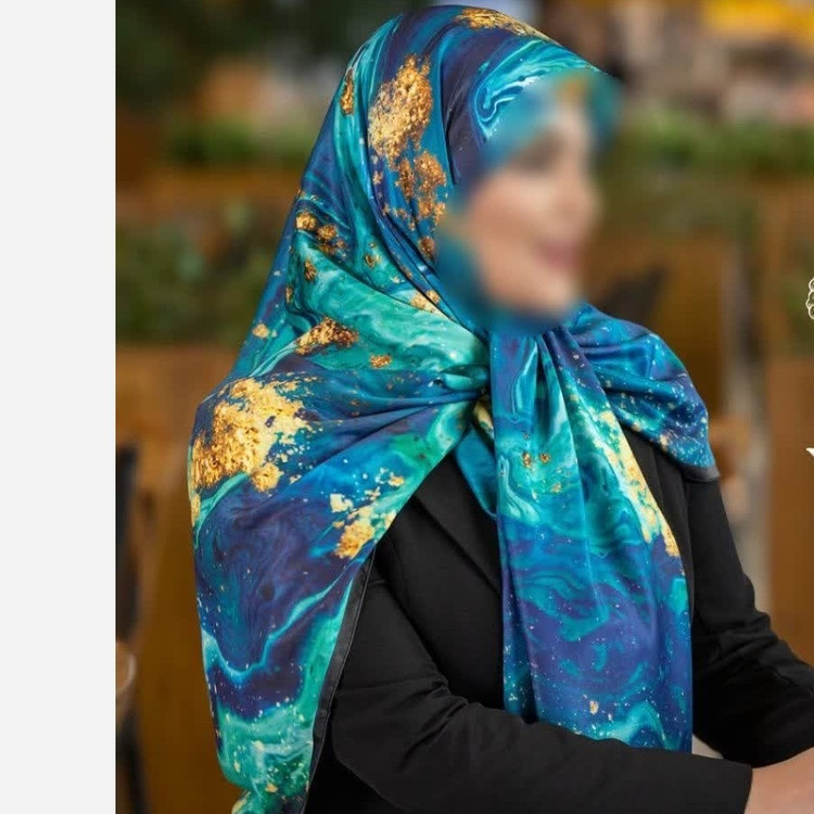 روسری مجلسی ابریشمی توییل