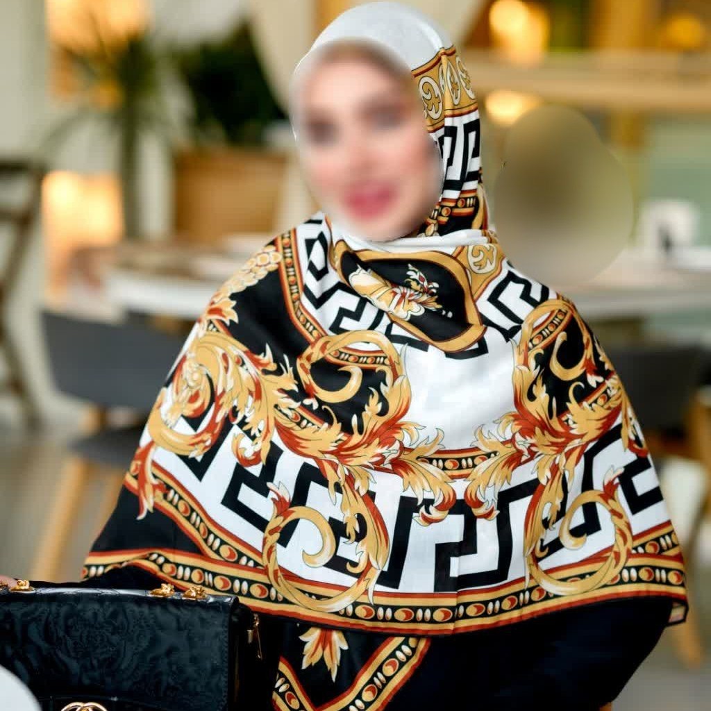 روسری مجلسی عیدانه نخی