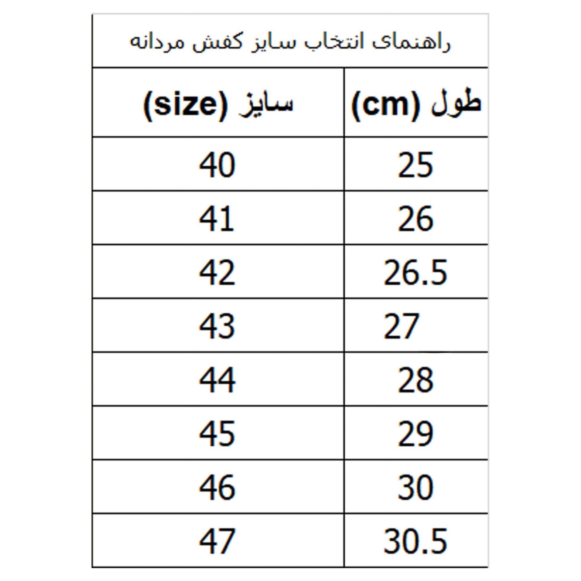 کفش مردانه ابی جذاب