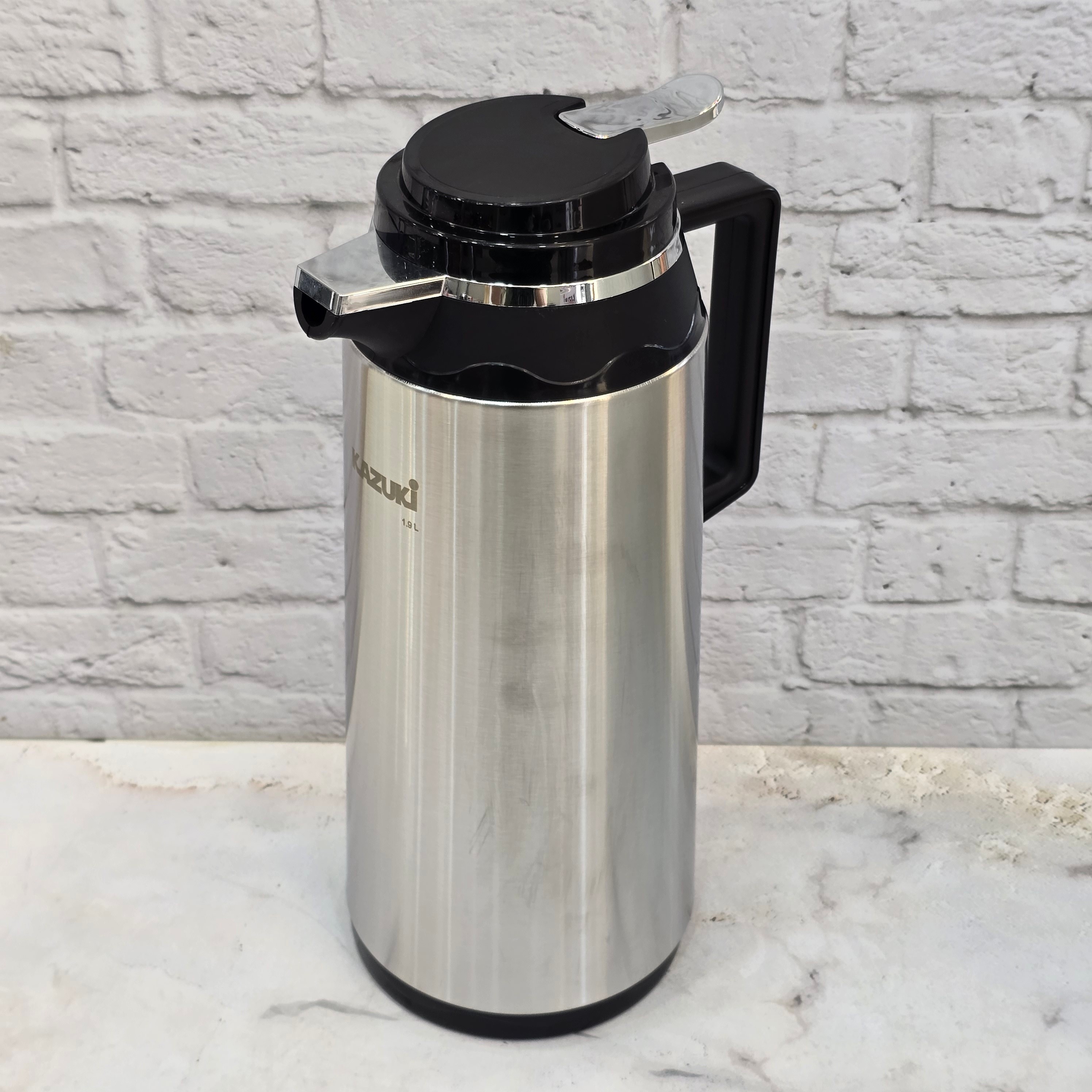 فلاسک استیل داخل شیشه ای درجه یک کازوکی+ ارسال رایگان
