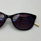 عینک آفتابی زنانه کارتیر Cartier دسته نگین کاری شده خاص و لاکچری مشکی