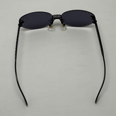 عینک آفتابی زنانه فندی Fendi فریم لس بیضی مدل Oval Frame Diamond Style نگین کاری شده کیفیت مستر تمام مشکی (ارسال رایگان)
