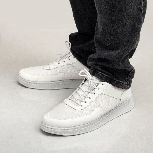 کفش اسپرت مردانه مدل کوروش رنگ سفید تمام