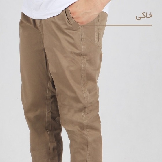 شلوار اسلش مردانه کتان اسلش شلوار کتان خاکی مردانه اسلش مچداراسلش دمپا گتر شلوارمردانه مچدار اورجینال