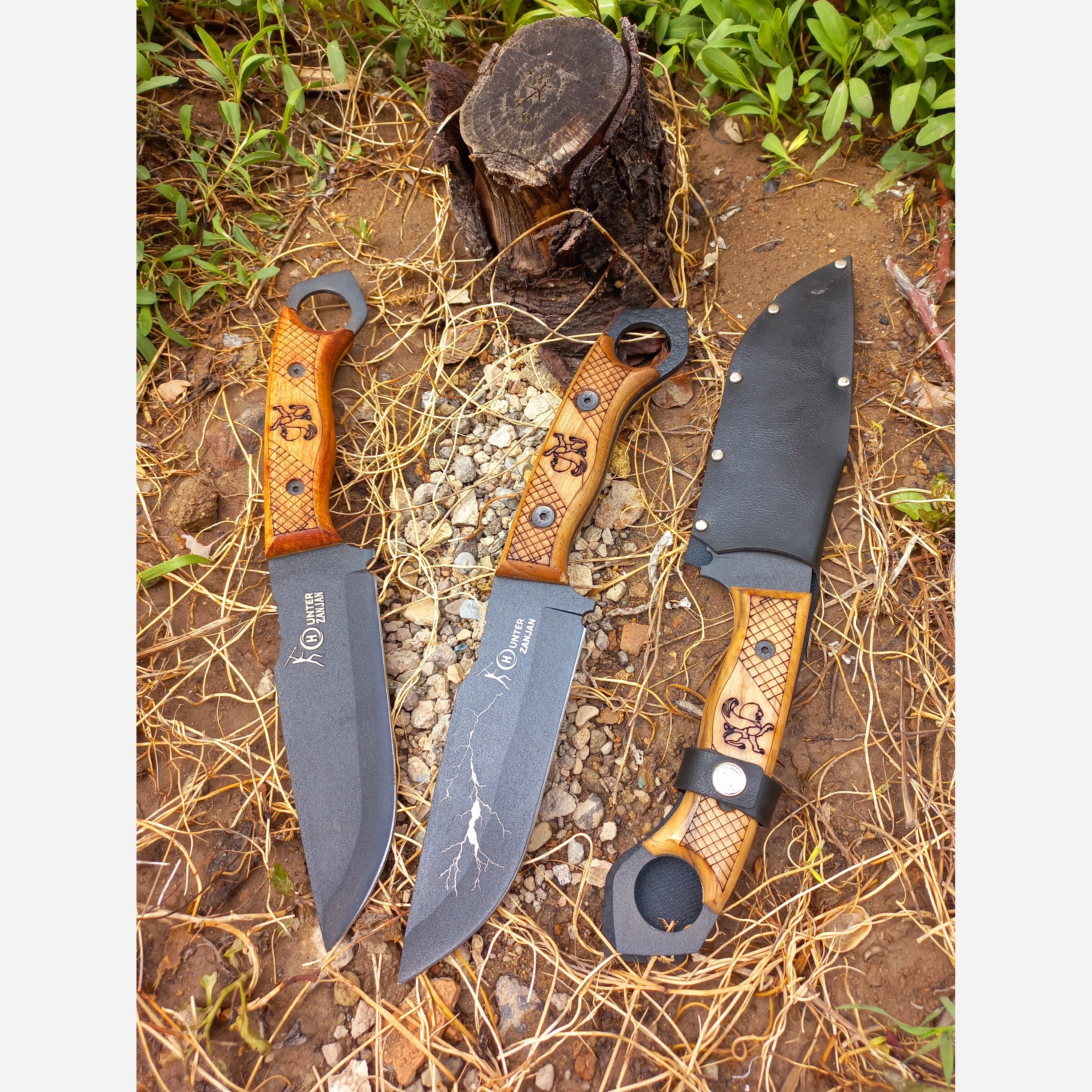 چاقوی طبیعتگردی فولاد ضدزنگ هانتر زنجان