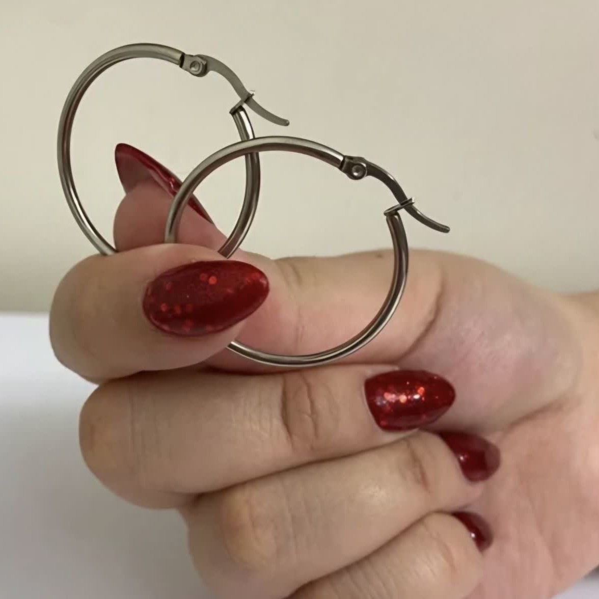 گوشواره حلقه ای استیل و ضد حساسیت گالری هیما