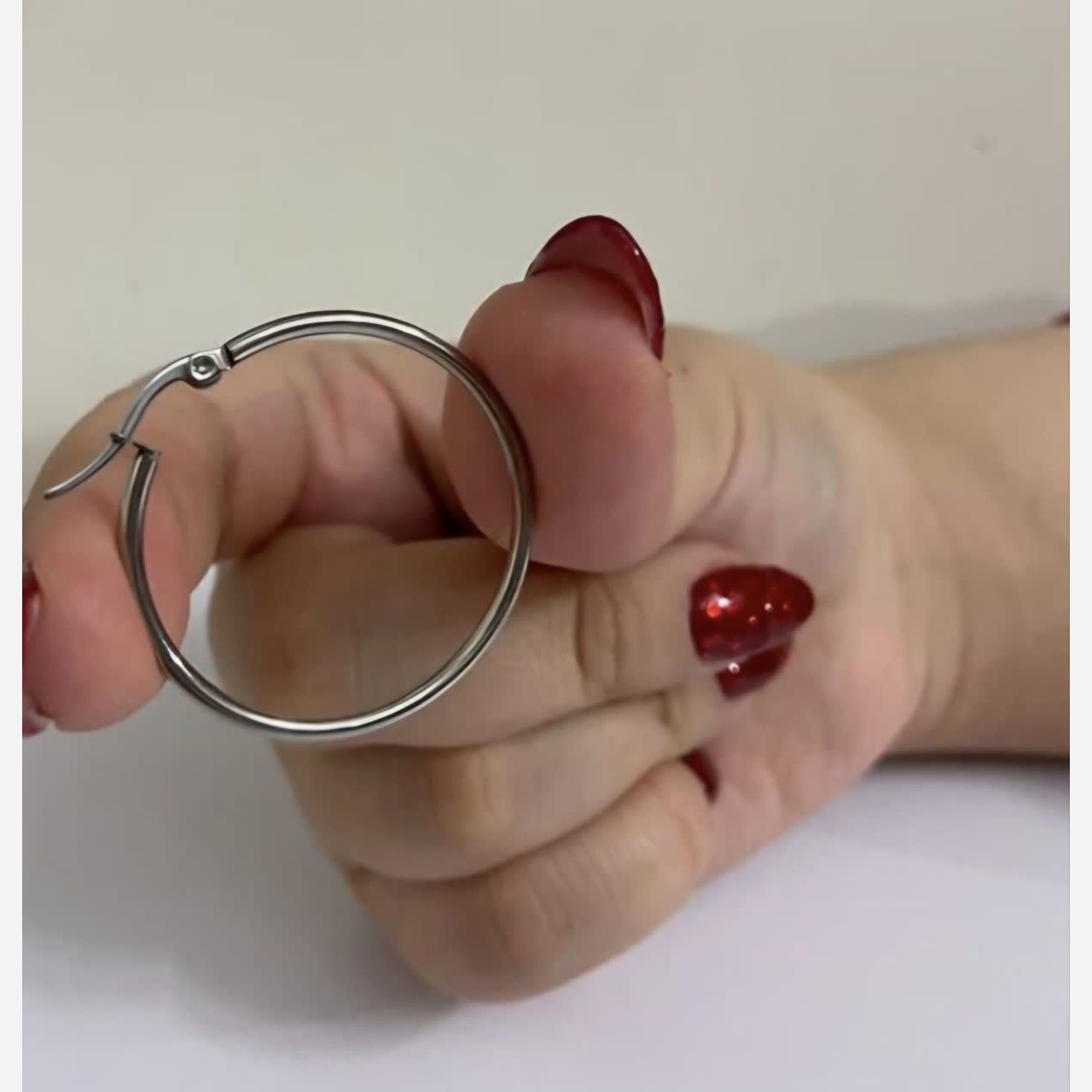 گوشواره حلقه ای استیل و ضد حساسیت گالری هیما