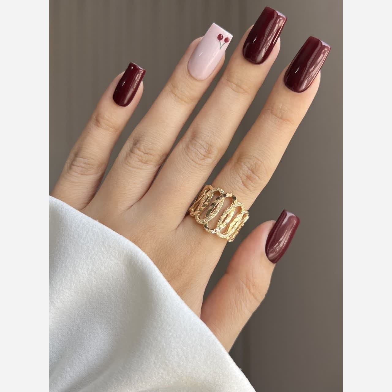 انگشتر طلاروس زنانه مشابه طلا